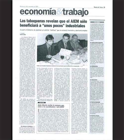 Las tabaqueras revelan que el AIEM sólo beneficiará a «unos pocos» industriales