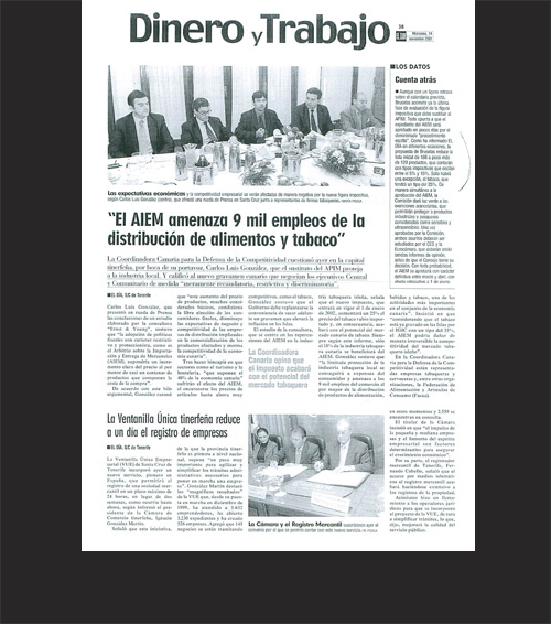 «El AIEM amenaza 9 mil empleos de la distribución de alimentos y tabaco»